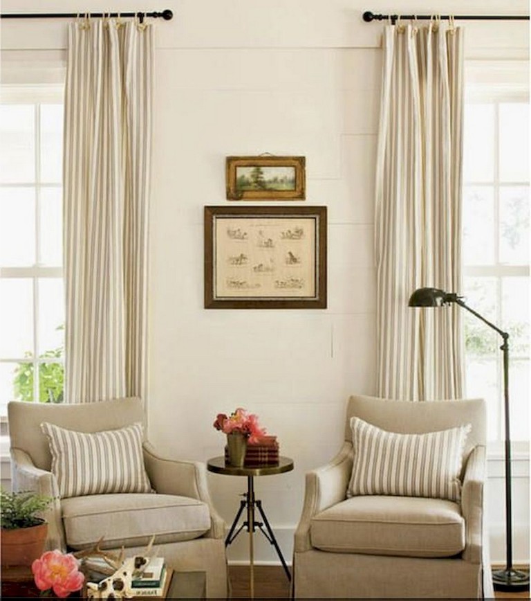 90+ Awesome Modern Farmhouse Curtains for Living Room ...